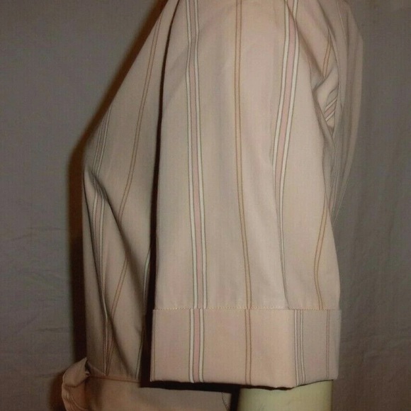 Lafayette 148 New York Pale Pink Striped Midi Shirt Dress summer dress - Picture 11 of 12